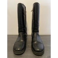 Ugg simmens sz 5.5 m eu 36.5 womens waterproof leather biker boot black 1005269