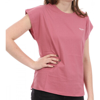 Vêtements Femme T-shirts manches courtes Pepe Wool jeans PL504821 Rose