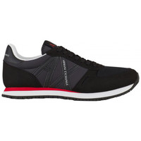 Chaussures Baskets mode Emporio Red Armani Kids sneakers med logotryk og snøreA7 Basket Red Armani Exchange noir  XUX017 XCC68 00002 Noir