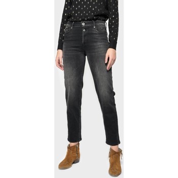 Vêtements Femme Jeans Linge de maison Basic 400/18 mom taille haute 7/8ème jeans noir Noir