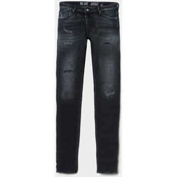 Vêtements Homme Jeans Le Temps des Cerises Jogg 700/11 adjusted jeans destroy bleu-noir Bleu