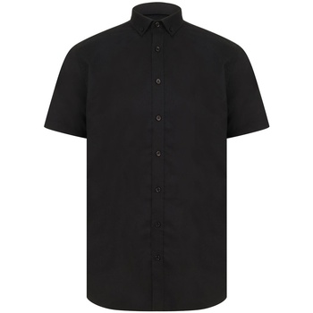 Vêtements Homme Chemises manches courtes Henbury Modern Noir