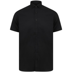 Vêtements Homme Chemises manches longues Henbury Modern Noir