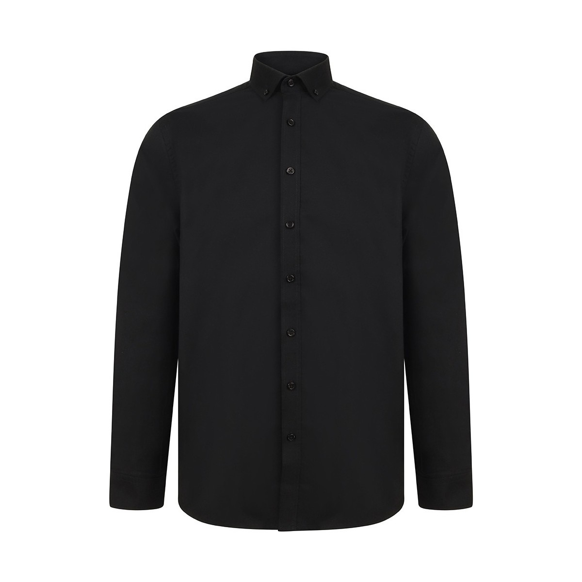 Vêtements Homme Chemises manches longues Henbury Modern Noir