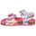 Chaussures Fille Sandales et Nu-pieds Prada Top con effetto jacquard Neroa Prada BIO Blanc / Rose
