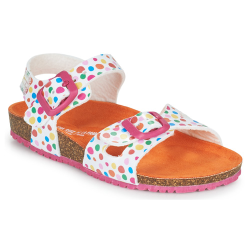 Chaussures Fille Sandales et Nu-pieds prada logo shearling slippers itema Prada BIO Blanc / Multicolore