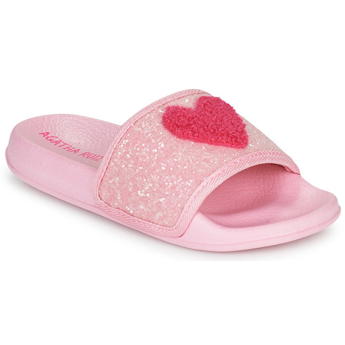 Chaussures Fille Claquettes prada logo shearling slippers itema Prada FLIP FLOP Rose