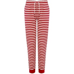 Vêtements Femme Pantalons de survêtement Skinni Fit SK085 Rouge / blanc
