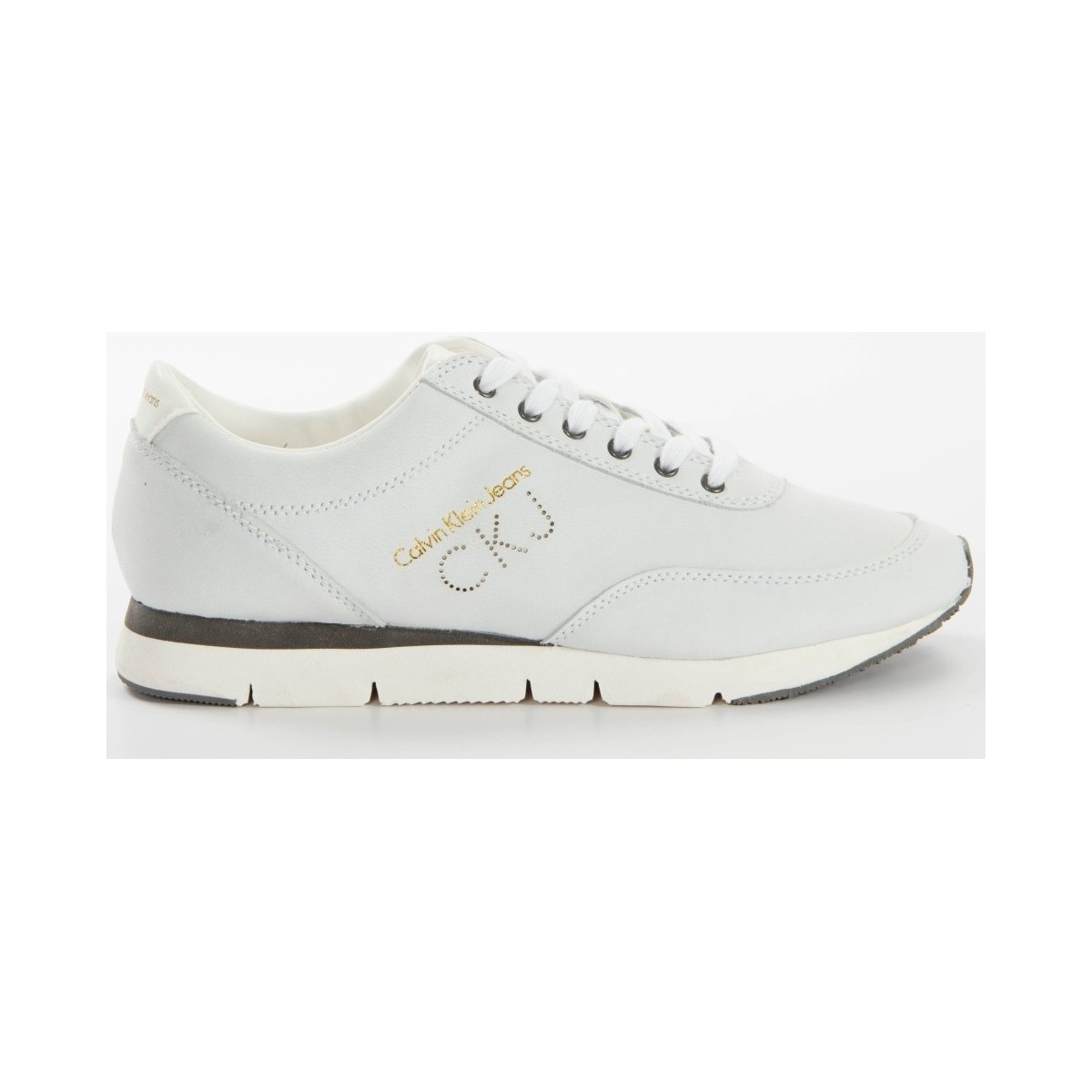 Chaussures Homme Baskets basses Calvin Klein Jeans Talia washed nubuck Blanc