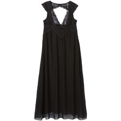 Vêtements Femme Pyjamas / Chemises de nuit Pommpoire Nuisette longue noire Panache Noir