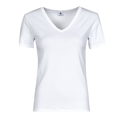 T-shirts Manches Courtes Petit Bateau BAHANI Blanc - Livraison Gratuite 