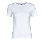 face-print cotton T-shirt Bianco