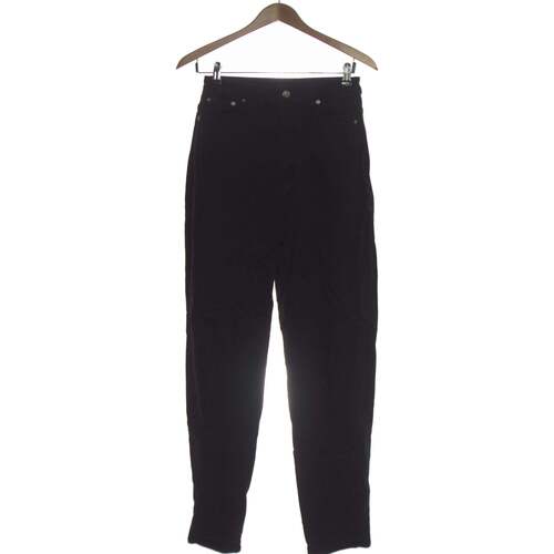 Vêtements Femme Jeans H&M jean droit femme  34 - T0 - XS Noir Noir