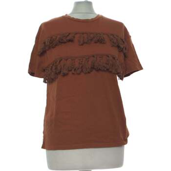 Vêtements Femme T-shirts & Polos Mango top manches courtes  36 - T1 - S Marron Marron