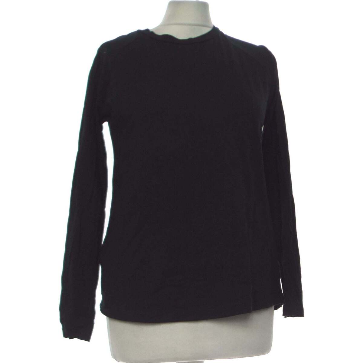 Vêtements Femme Cotton printed T shirt top manches longues  36 - T1 - S Noir Noir