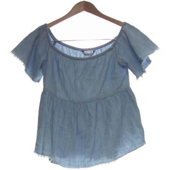 Vêtements Femme Collection Printemps / Été Zara top manches courtes  36 - T1 - S Bleu Bleu