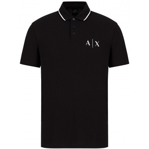 Vêtements T-shirts & Polos Emporio Armani EA7 Polo Armani Exchange noir 6KZFGA ZJ4YZ 1200 - XS Noir