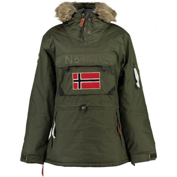 Vêtements Femme Doudounes Geographical Norway Anorak Aubergine Vert