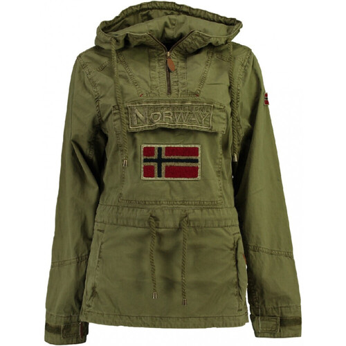 Vêtements Femme Vestes de survêtement Geographical Norway Blouson Canon - capuche Kaki