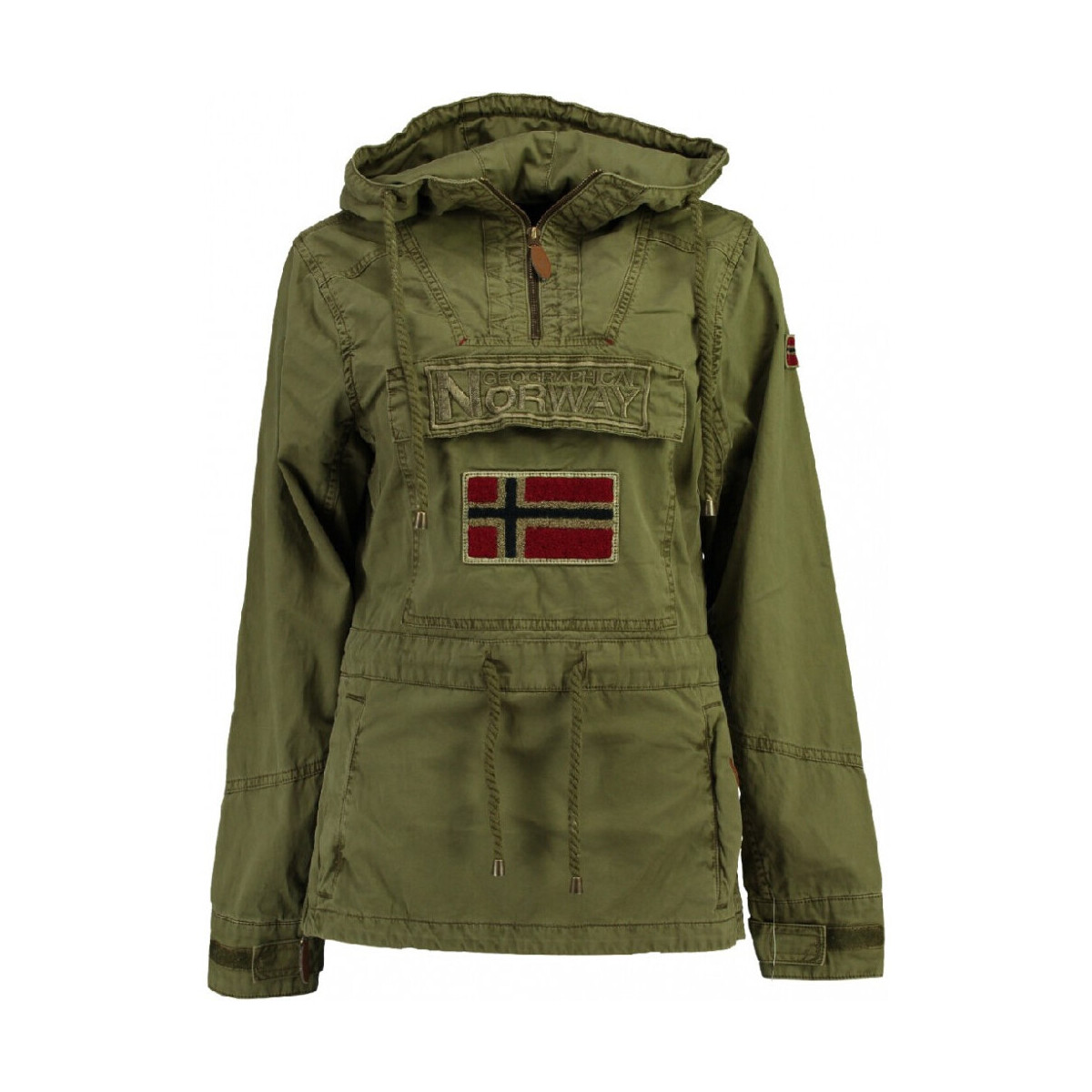 Vêtements Femme Vestes de survêtement Geographical Norway Blouson Canon - capuche Kaki
