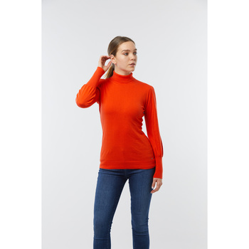 Lee Cooper Pull CAROME Rouille Orange - Vêtements Pulls Femme 27,50 €