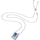 Montres & Bijoux Femme Colliers / Sautoirs Swarovski Collier  Chroma Cristal blanc/centre bleu Bleu