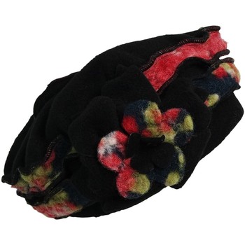 Accessoires textile Femme Bonnets Chapeau-Tendance Toque fleurie LEXIE Noir
