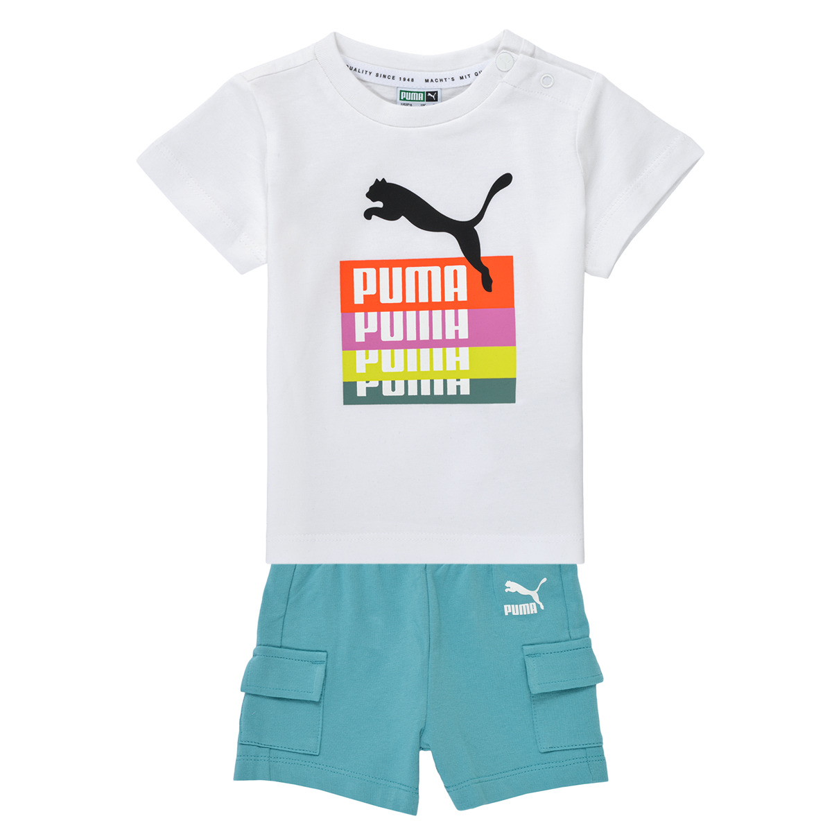 Vêtements Enfant Ensembles enfant The Puma MINICATS PRIME SHORT SET Multicolore