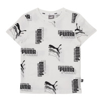 Vêtements Garçon T-shirts manches courtes Puma PUMA POWER AOP TEE Blanc