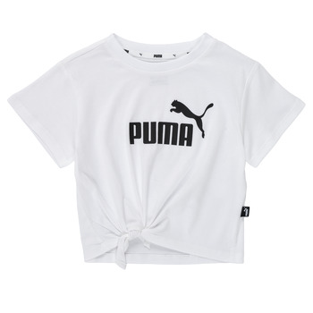 Vêtements Fille T-shirts manches courtes Puma ESS LOGO KNOTTED TEE Rose