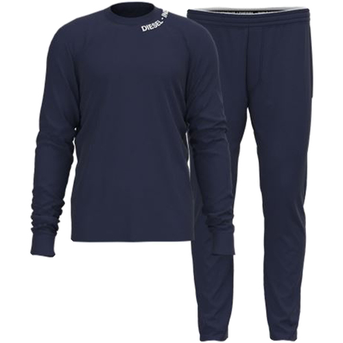 Pyjamas & Chemises De Nuit Diesel Pyjama long coton Bleu marine - Vêtements Pyjamas / Chemises de nuit Homme 74 