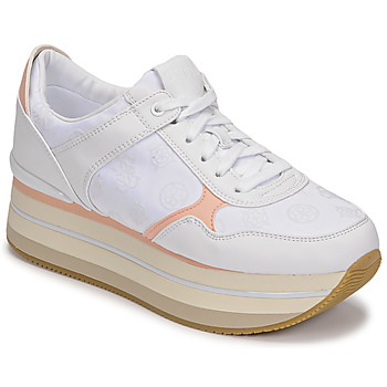 Chaussures Femme Baskets basses Guess HINDLE Blanc
