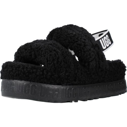 UGG W OH FLUFFITA Noir - Chaussures Chaussons Femme 74,40 €