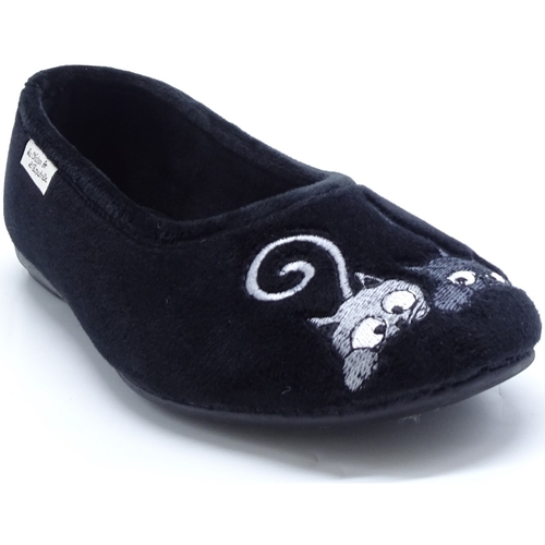 Chaussures Femme Ballerines / babies Plaids / jetés 6046 Noir