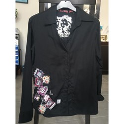 Vêtements Femme Chemises / Chemisiers Desigual Chemise noire Noir
