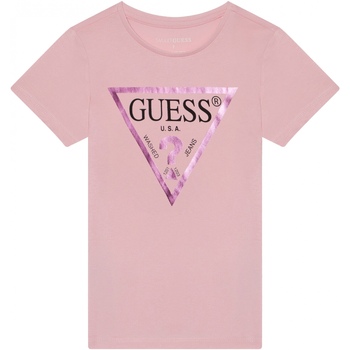 Guess Tee shirt fille manches courtes Rose