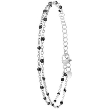 Montres & Bijoux Femme Bracelets Sc Crystal B2172-ARGENT-NOIR Argenté