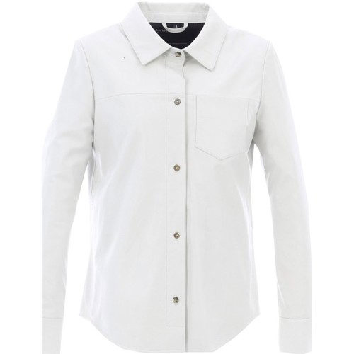 Vêtements Oakwood Chemise en cuir Anae51951 blanc Blanc - Livraison Gratuite 