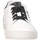 Chaussures Fille Baskets basses Dianetti Made In Italy I9926NZ Basket Enfant BLANC NOIR Multicolore