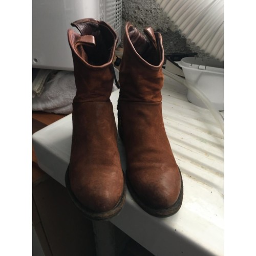 Chaussures Airstep / A.S.98 VENDS BOOTS Marron - Chaussures Bottine Femme 95 