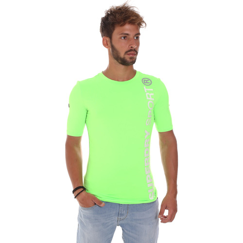 T-shirts Manches Courtes Superdry M10504POF1 Vert - Vêtements T-shirts manches courtes Homme 36 