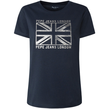 Vêtements Femme T-shirts manches courtes Pepe jeans PL505037 Bleu