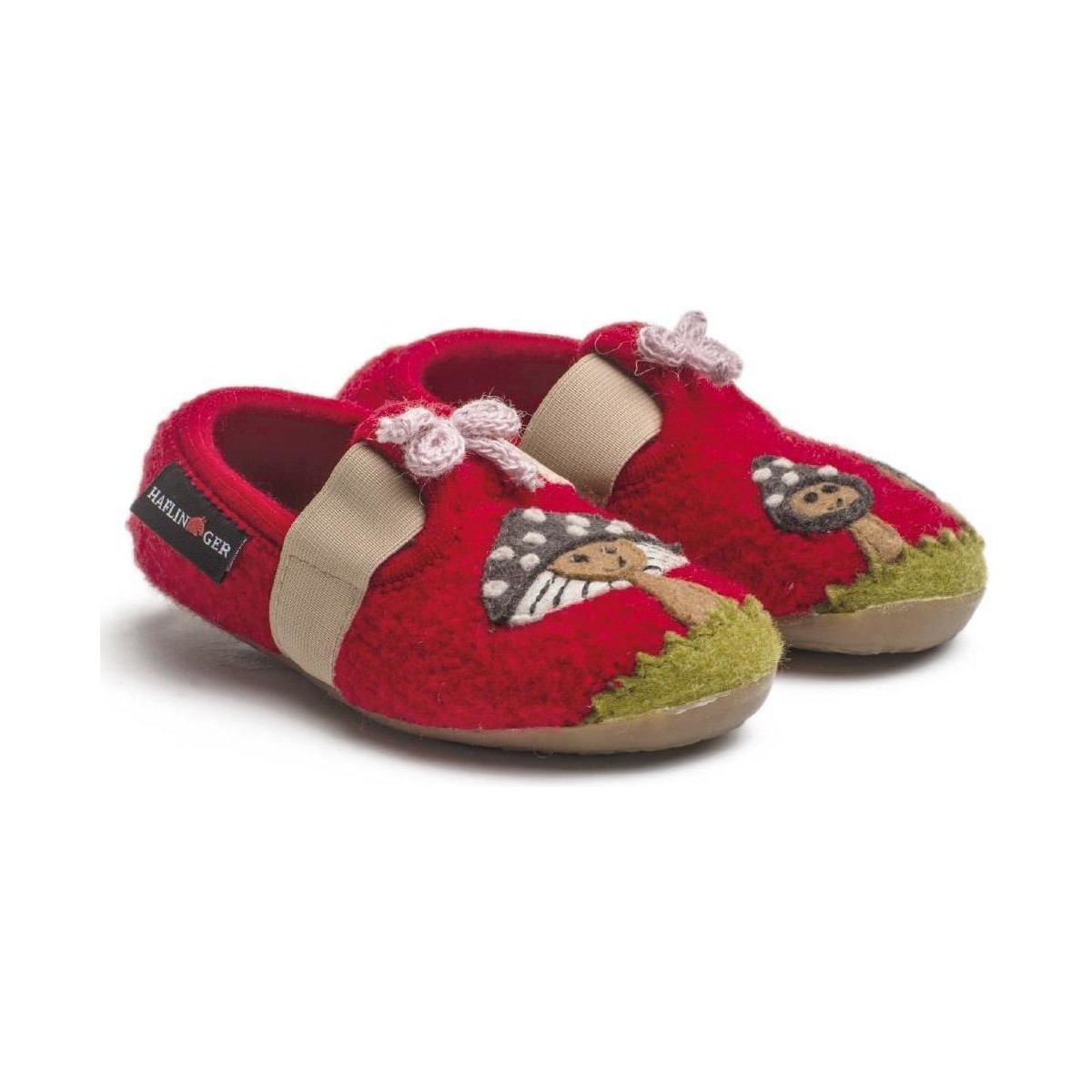 Chaussures Enfant Chaussons Haflinger 48309311 Rouge