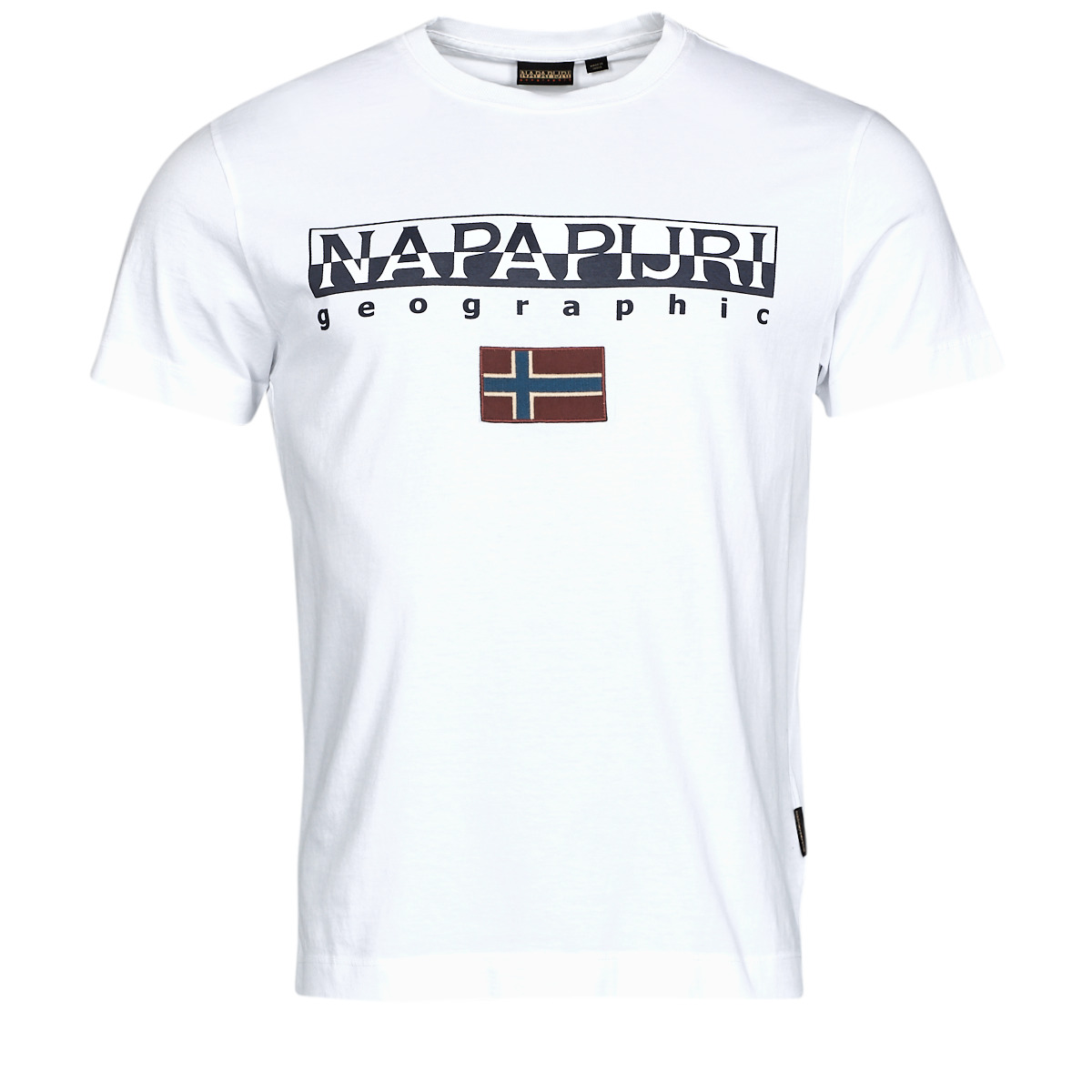 Vêtements Homme T-shirts chest manches courtes Napapijri AYAS Blanc