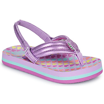 Chaussures Fille Tongs Reef LITTLE AHI Violet