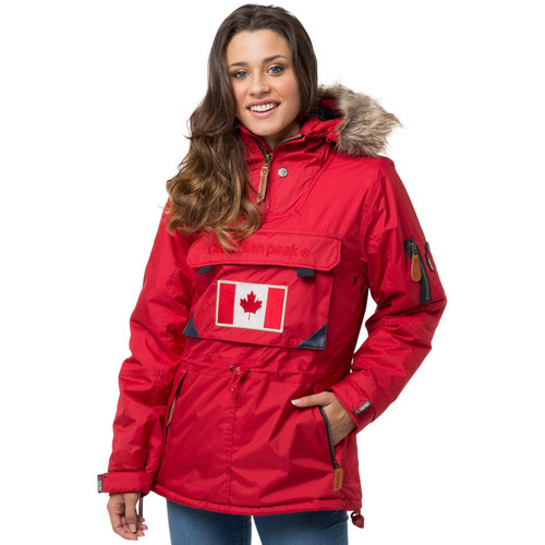 Vêtements Femme Doudounes Canadian Peak Anorak Aubergeak Rouge