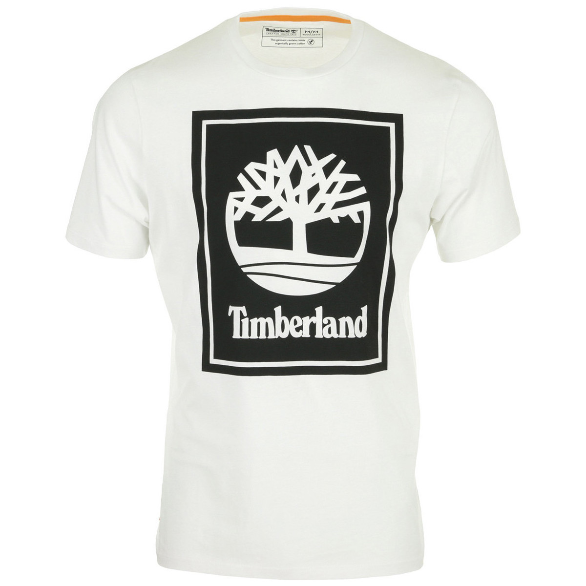 Vêtements Homme T-shirts manches courtes Timberland Stack Logo Tee Blanc