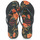 Chaussures Femme Tongs Havaianas SLIM ORGANIC Noir / Orange