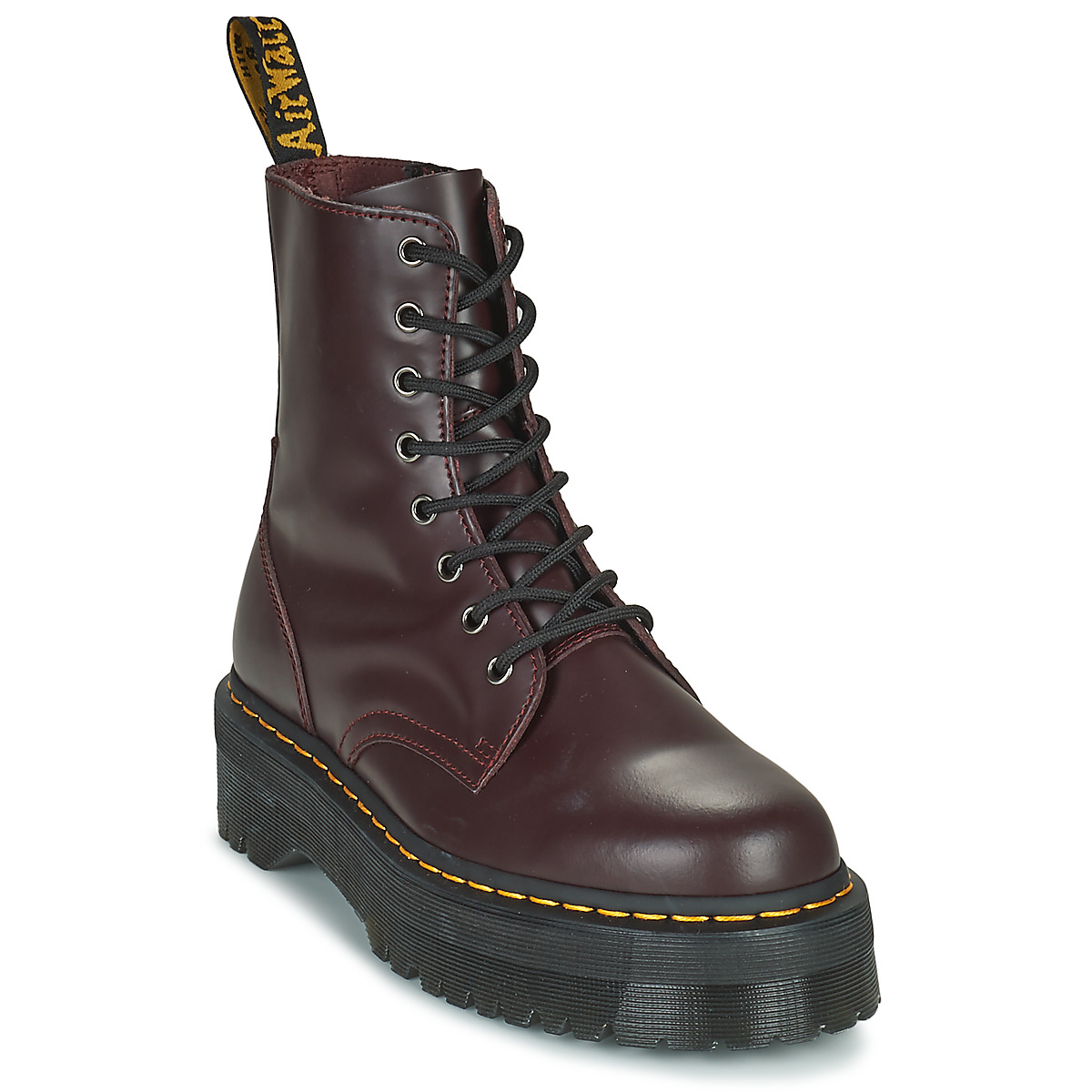 Chaussures National Gallery x Dr Martens 1460 Boots Sunflower JADON BURGUNDY SMOOTH Bordeaux