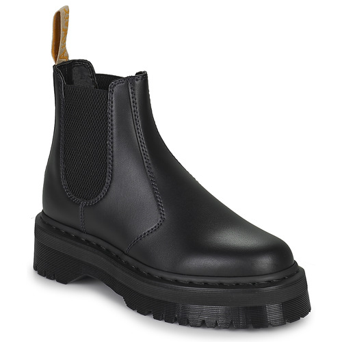 Chaussures Boots Dr. Martens grey VEGAN 2976 QUAD BLACK FELIX RUB OFF Noir